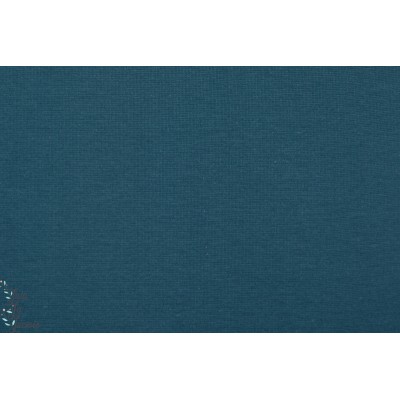 Bord côte Bio Tube rauchblau Lillestoff marine bleu gots lisse organique 