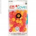 Bouton pression love Prym fleur jaune, orange,rouge prym love vario 