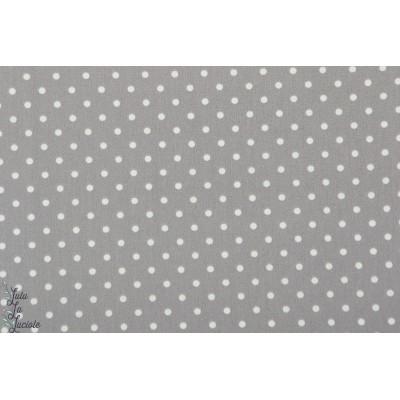 Popeline AGF - Petits Dots Ash  pois gris blanc art gallery angles les petits 