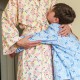 Flanelle de coton bio Fiel Day Roam Cloud9 Bleu biche foret graphique enfant pyjama 