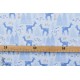 Flanelle de coton bio Fiel Day Roam Cloud9 Bleu biche foret graphique enfant pyjama 