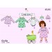 Patron Supernova Giullia stenzo robe bébé fille  anglais facile 