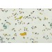 Popeline Bio Birch meadow run graphique animaux bébé petit enfant 