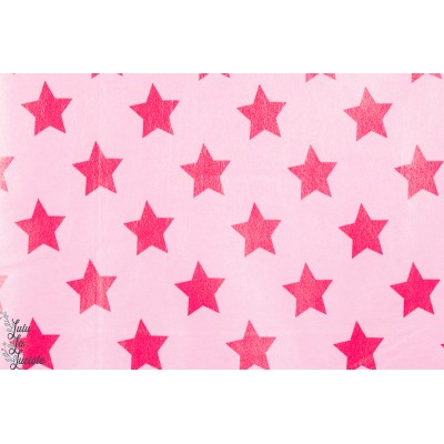 Tissu Imperméable Etoiles, rose lillestoff 