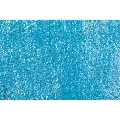 Tissu bio  Imperméable Jersey Bleu Lillestoff.