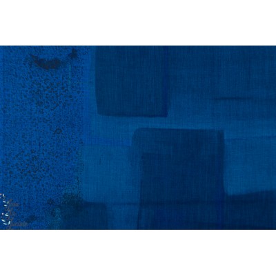 Lin Wild Flower Indigo Blue par Nani Iro 2018 naomi ito 