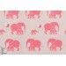 Popeline Safari Party en rose éléphant famille 