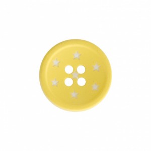 Bouton 12 mm étoile jaune 