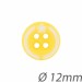 Bouton 12mm jaune étoile