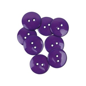 Boutons 22mm Violet - 9Pc
