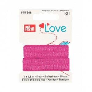 Prym love passepoil élastique 15mm rose 995 508