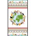 Panneau Popeline Little Explorers mon,de animaux terre 