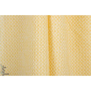 Tissu à effet smocké - en jaune soleil par Kokka