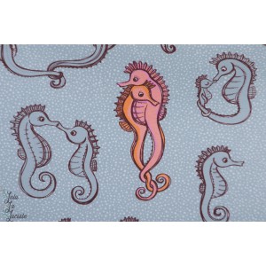 jersey Bio Seepferdchen SUSAlabim Lillestoff - hippocampe