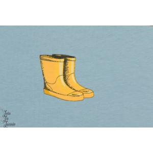 french terry Wellies Bleu citadelle See You at Six botte graphique 