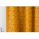 Tissu popeline Prehistoric kombi Katia Fabrics jaune moutarde graphique 
