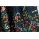Popeline Cotton Steel simple  bordure English garden Dark Navy rifle paper co