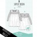 PATRON couture robe enfant SUPER BISON ALICE 6ans à 12 ans