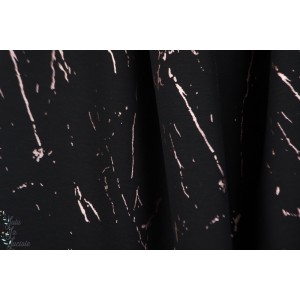 Sweat About Blue Fabric - Bend -  Blackslash foil marble cuivré, brille mode femme 