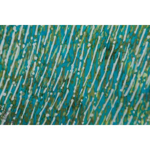 batik Iguana/Silver (P2058) Hoffman graphique métallique artisanal vert 