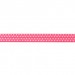 Elastique préplié fushia à pois 16m