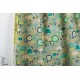 Popeline Cotton Steel H0101-LE2U MORI NO TOMODACHI - KINOKO YAMA campgnon animaux vert jaune 
