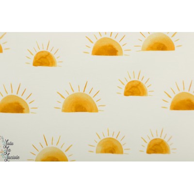 Jersey Sunset Family fabrics soleil graphique 