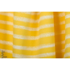 Sweat french terry See You At Six  Chalk Stripes - Habanero yellow