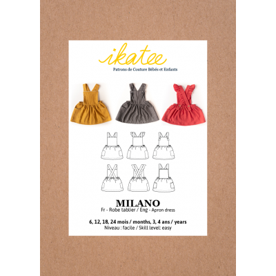 patron robe tablier fille