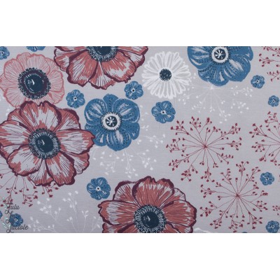 Modal Lillestoff Herbstraum braungrau fleur femme mode susalabim