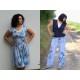 Modal Lillestoff herbsttraum blaugrau SUSAlabim Lillestoff fleur bleu mode femme