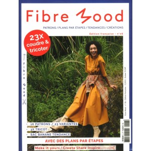 Magazine Fibre Mood 6 patron couture mode tricot famille