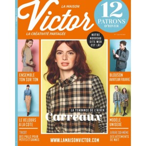 magazine 01-2020 maison Victor janvier- Février patron couture
