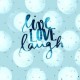 Panneau Summersweat Biocosy dots Lillestoff ''Live Love laugh''