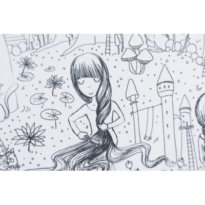 Jersey Bio Rapunzel Lillestoff Raiponse Susalabim Princesse Disneu Fille Coloriage