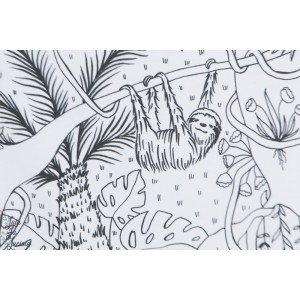 jersey Bio Dschungel Ausmalbild Lilestoff susalabim jungle coloriage