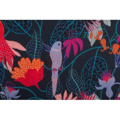 rayon Viscose GArdenia 1679 DASHWOOD jungle paradis oiseau péroquet ile mode femme 