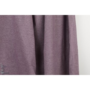 Jersey jacquard Bio Alb Summer Melange Viola / meringa