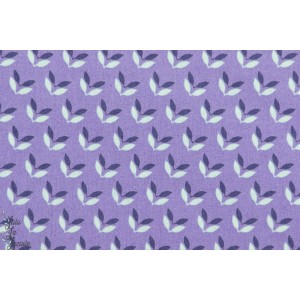 popeline, coton bio, Soft Cactus Little Wings - M - Violet - R