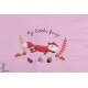 Panneau jersey ''My Little fox '' Rose