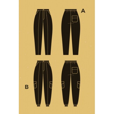 Patron Deer And Doe pantalon Acajou mode couture femme 