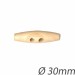 Bouton bûchette en bois 30 mm