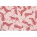 tissu coton Popeline CHEETAH en rose guépard inprint Jane MAKOWER coouture femme 