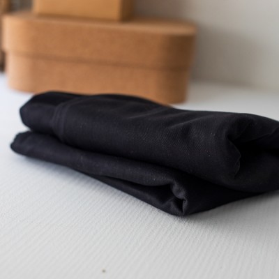 Washed Cotton Twill Black Mind the Maker