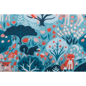 Popeline Bio Twilit Forest from Modern Love By Monaluna Fabrics