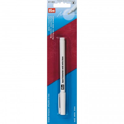 Crayon Prym Aqua trick marker, soluble dans l’eau, blanc   611824