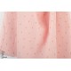 Tissu Plumetis Dobby petite fraise poppy