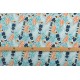 Popeline Bio the Tiny Garden cactoes Tropical Lush blue Nerida Hansen