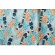 Popeline Bio the Tiny Garden cactoes Tropical Lush blue Nerida Hansen