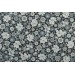 Coton Lawn Kokka retro Flower noir